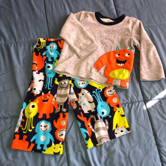 Carter's Other - Toddler boys fleece monster pajama set